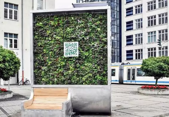 Nie ma miejsca na park w mieście? Oto zielona ściana, która czyści powietrze jak 275 drzew