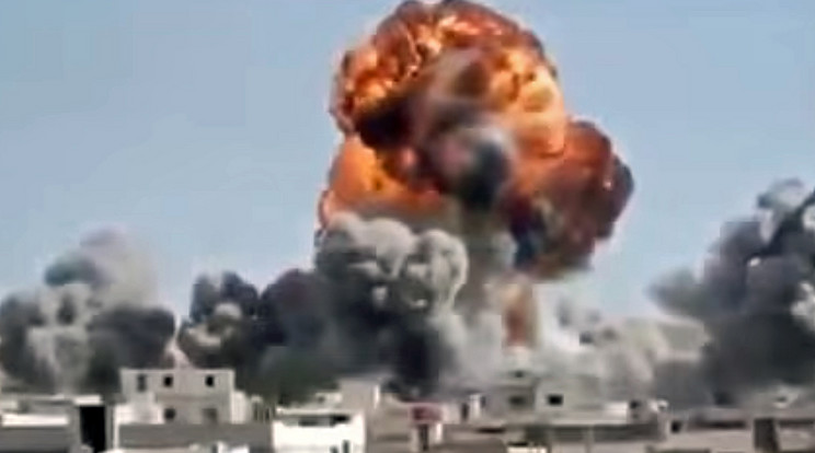 Francia bombázás Szíriában (Képünk illusztráció!) / Fotó: YouTube