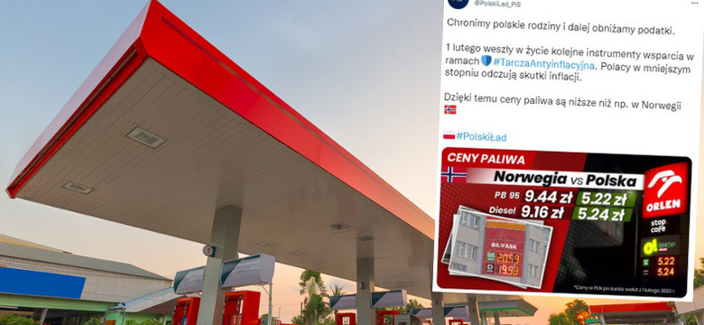 "Wiadomości" TVP i rząd przekonują, że Polacy płacą najmniej za paliwo. "To kompletny absurd"