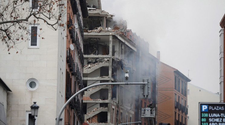 Madridban, a Toledo utcában történt a robbanás / Fotó: MTI