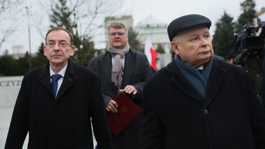 Konferencja prasowa Mariusza Błaszczaka, Mariusza Kamińskiego i Macieja Wąsika