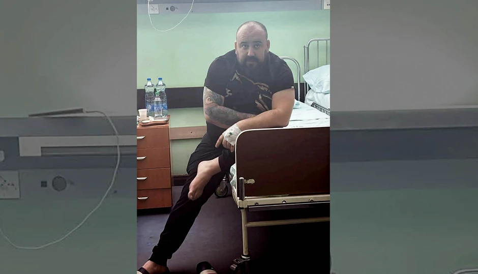 Marko  Mikić posle operacije, a nekoliko sati pred smrt