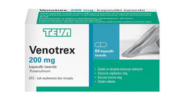 Venotrex - wskazania, dawkowanie, przeciwwskazania, działania niepożądane leku na niewydolność krążenia