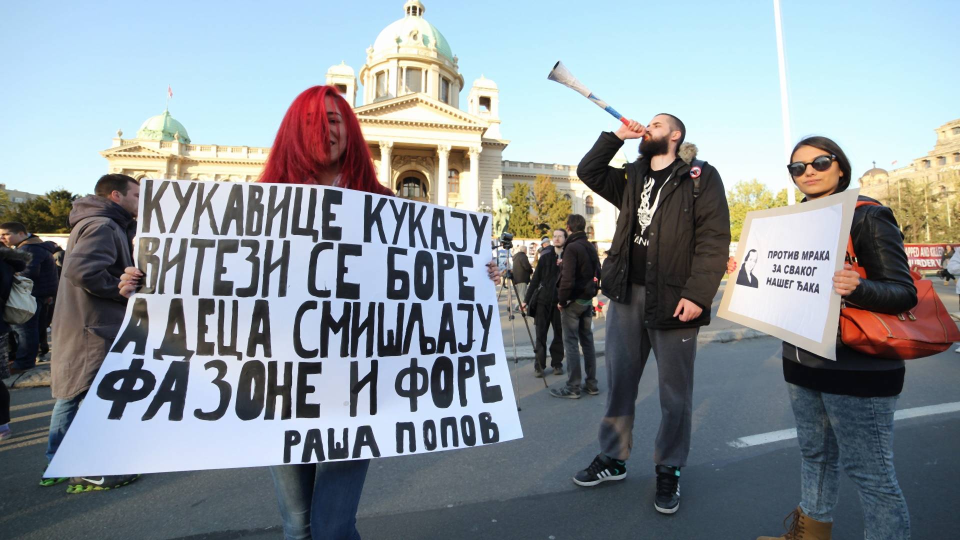 "Protest protiv diktature 21": Kukavice kukaju, vitezi se bore...