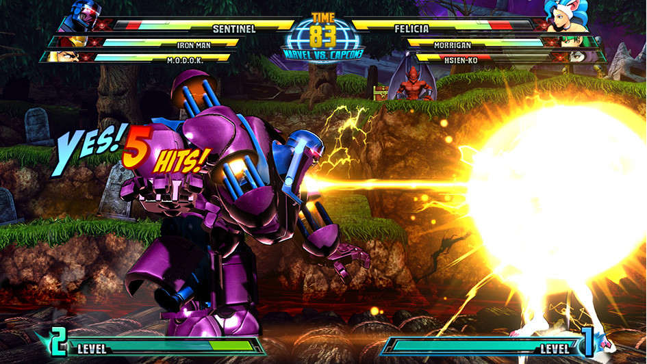 Kadr z gry "Marvel vs. Capcom 3: Fate of Two Worlds"