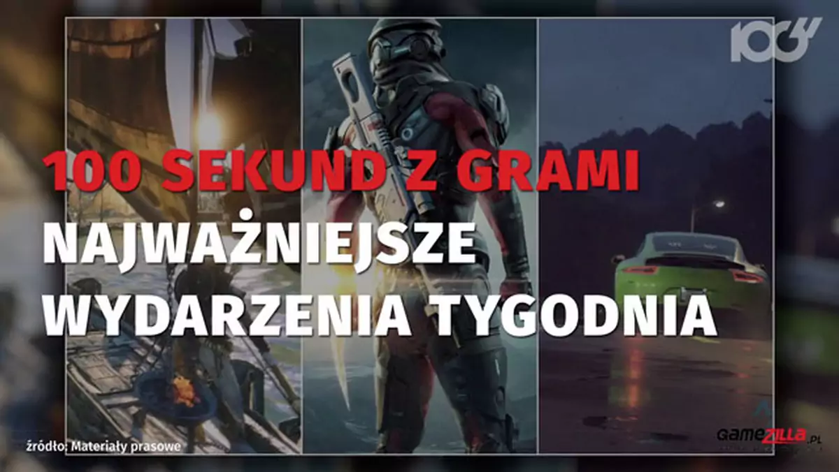 100 sekund z grami #7 - seria Mass Effect zawieszona, wieści o nowym Need for Speed oraz Assassin's Creed: Origins