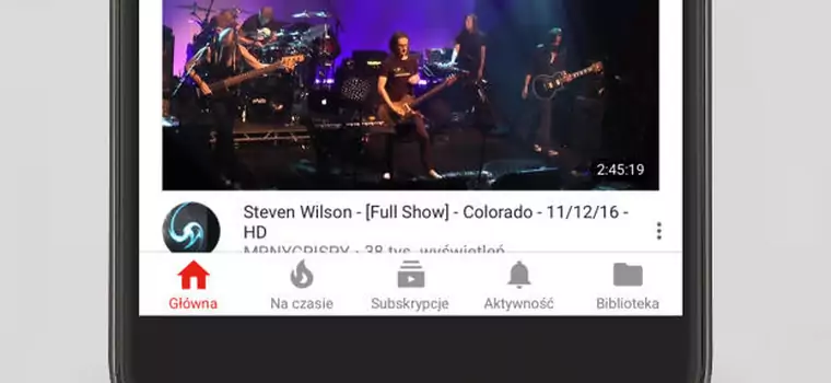 YouTube na Androida zbliża się do wersji z iOS. Google już wdraża nową wersję (wideo)