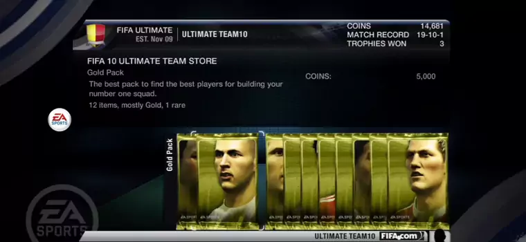 FIFA 10 - O trybie Ultimate Team