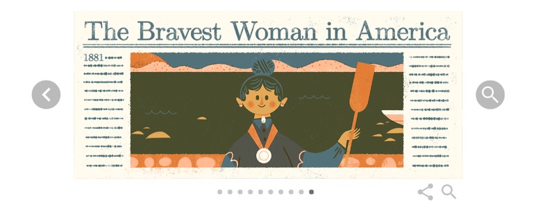 Historia Idy Smith na slajdach Google Doodle