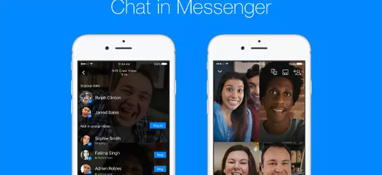 Facebook Messenger wprowadza grupowe wideorozmowy