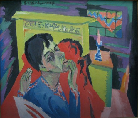 Ernst Ludvig Kirhner, Autoportret kao invalid, 1918.