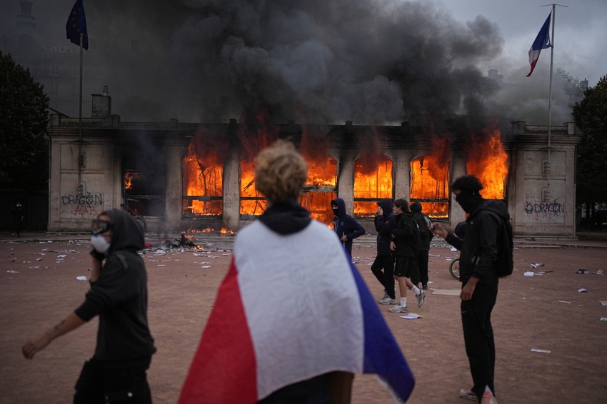 Protesti u Francuskoj - Lion 17. oktobra