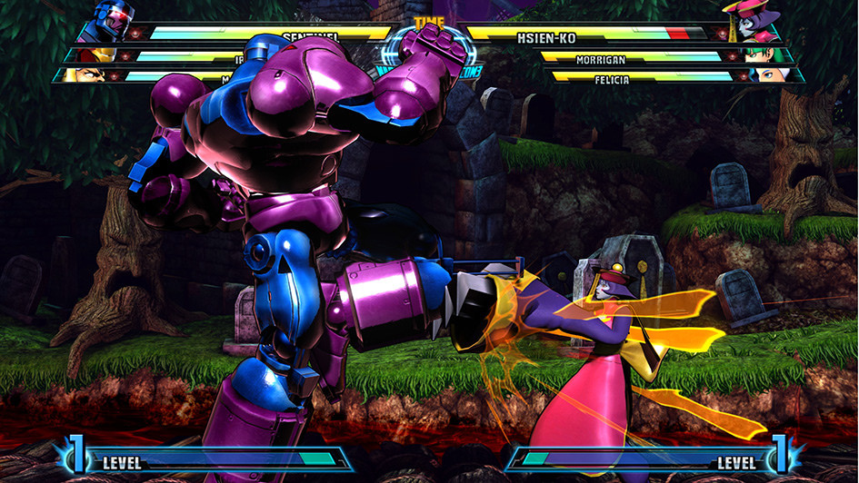 Kadr z gry "Marvel vs. Capcom 3: Fate of Two Worlds"