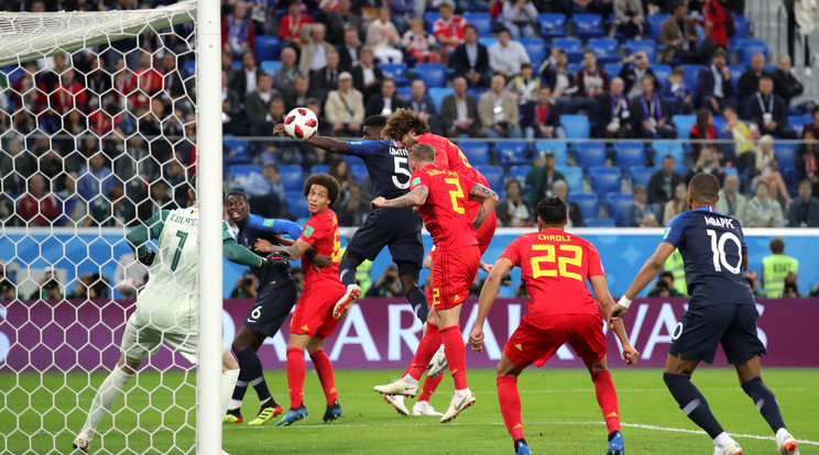 Umtiti góljával vezetnek a franciák /Fotó: GettyImages