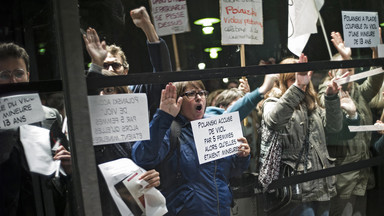 Protest przeciwko Polańskiemu i jego paryskiej retrospektywie