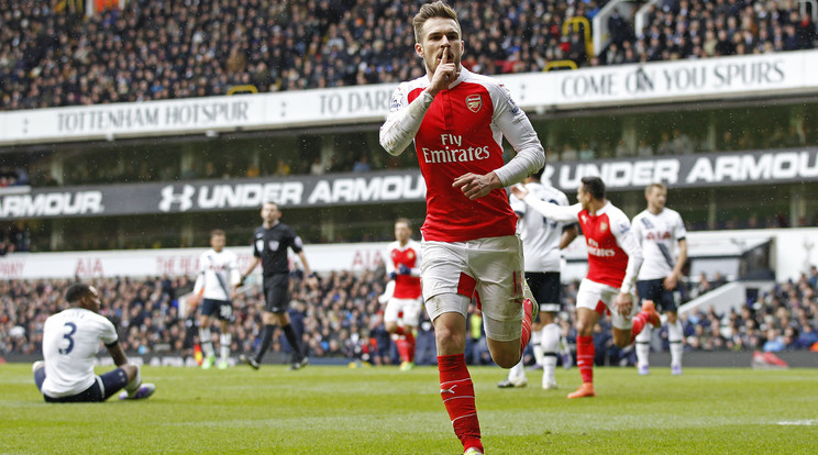 Ramsey a Tottenham kapuját is bevette a hét végén / Fotó: AFP