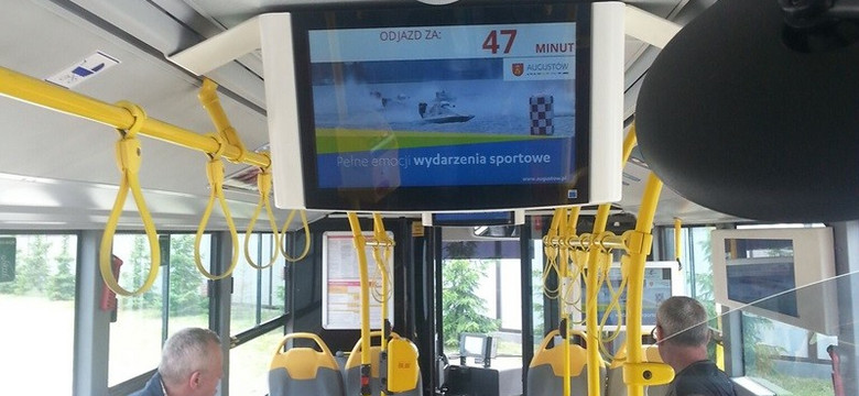 Augustów reklamuje się w warszawskich autobusach
