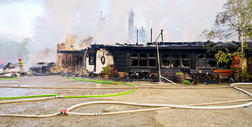 Pożar strawił hotel w Bieszczadach. Strażacy znaleźli zwęglone zwłoki