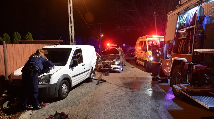 Baleset Szentendrén / Fotó: MTI Cseke Csilla