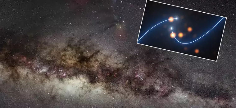 Niesamowite spojrzenie w głąb Drogi Mlecznej. Nagranie pokazuje czarną dziurę zakrzywiającą orbity gwiazd