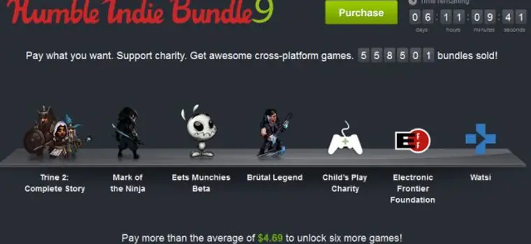 Humble Indie Bundle 9 powiększyło się o Limbo, Bastion, Rocketbirds: Hardboiled Chicken i A Virus Named TOM