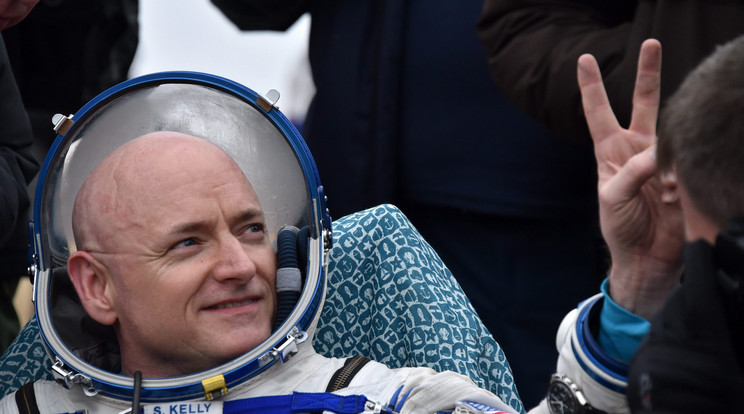 Scott Kelly az első amerikai, aki ilyen hosszú időt töltött súlytalanságban / Fotó: MTI