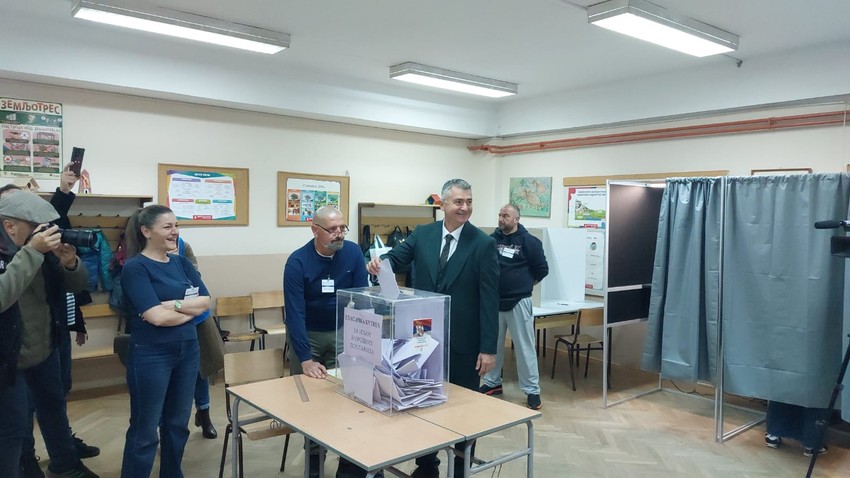 Ilija Srdanović na glasanju