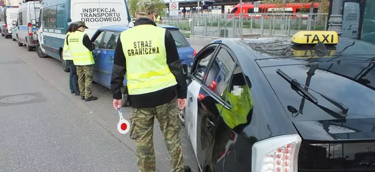 Zmasowana akcja policji i czterech innych służb. Kontrolowano taksówki na aplikacje. Trafiono na maczetę