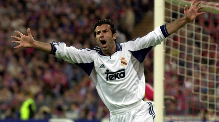 Luis Figo világrekordnak számító összegért került Madridba /Fotó: AFP