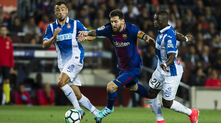 Lionel Messi a hétvégén mesterhármast szerzett az Espanol ellen /Fotó: AFP