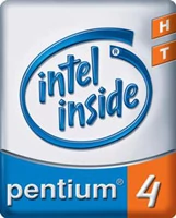 Logo Pentium 4 z technologią Hyper-Threading