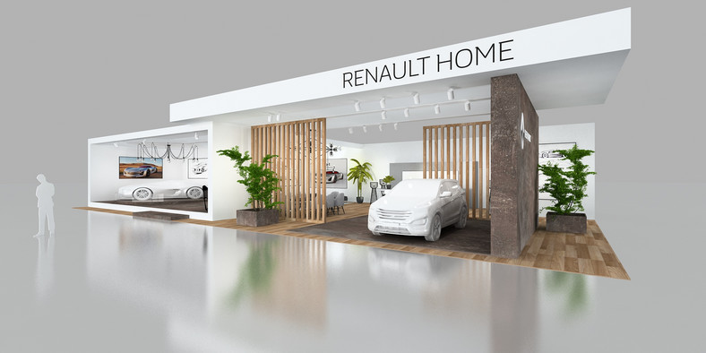 Renault Home - wizualizacja stoiska