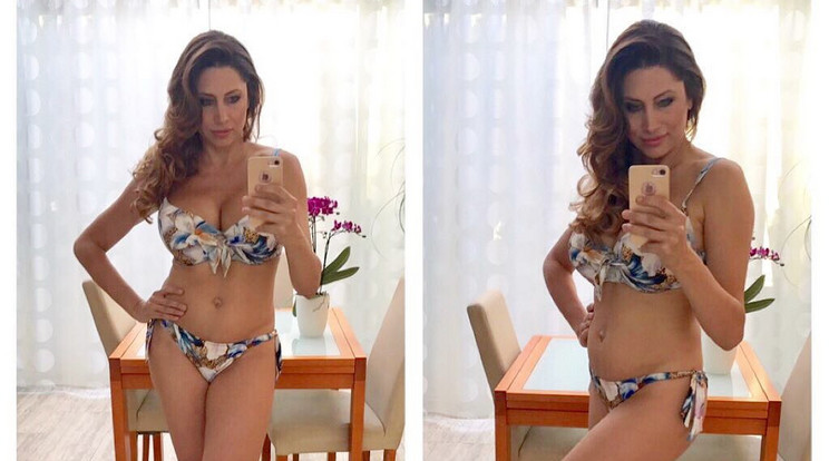 Horváth Éva
egy hónappal 
a szülés után már bikinis
fotót posztolt: alakja hibátlan /Fotó: Instagram 