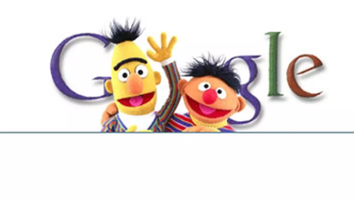 Dziś w Google wygłupiają się Hubert i Emil z Ulicy Sezamkowej