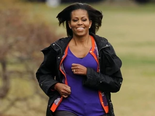 michelle obama jogging