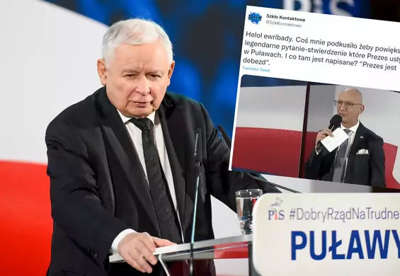 Co było napisane na karteczce do Kaczyńskiego? Jest zdjęcie. "Coś mnie podkusiło, by powiększyć"