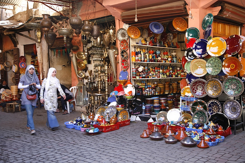 Marrakesz, kobiety na suku