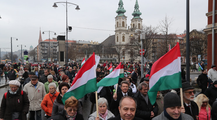 Békemenet, március 15 / Fotó: Weber Zsolt