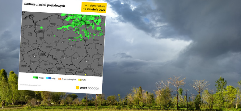 Strefa opadów deszczu wkroczy do części Polski. Zacznie się już wieczorem [PROGNOZA]