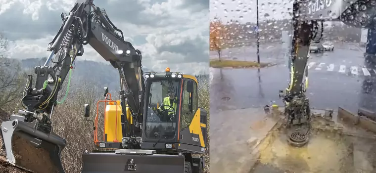 Chirurgiczna precyzja w koparce. Operator zrobił prawie wszystko sam