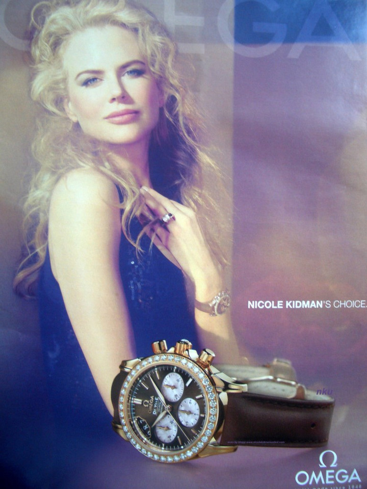 Nicole Kidman w reklamie zegarków marki Omega