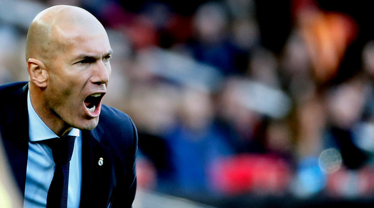 Zinédine Zidane, a Real Madrid futballtrénerén győzelmi kényszer van /Fotó: MTI