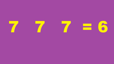 Zagadka matematyczna z trzema siódemkami. Czy potrafisz ją rozwiązać?