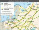 Rosyjskie gazociągi i ropociągi przechodzące przez Europę, źródło: www.eia.doe.gov