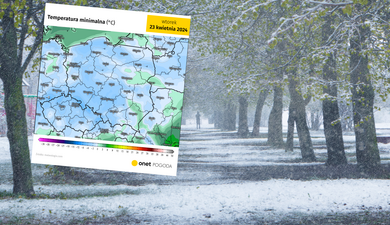 Tak zimno nie było nawet w lutym. Temperatura spadnie do -8 st. C