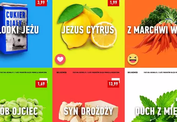 Obraża was czy nie? "Jezus Cytrus", "Z marchwi wstał" i inne hasła reklamowe