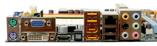 Gigabyte GA-MA78GM-S2H – panel tylny