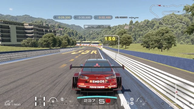 Dwie stówy na liczniku, a samochód jakby stał w miejscu. A nie, to po prostu poczucie prędkości z Gran Turismo Sport.