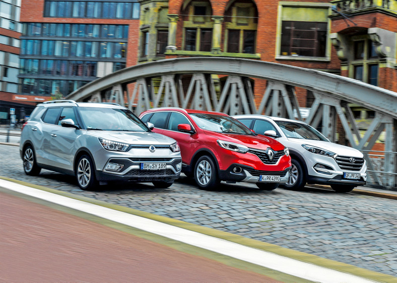 Hyundai Tucson 1.7 CRDI, Renault Kadjar 1.5 dCi, SsangYong XLV 1.6 e-XDi