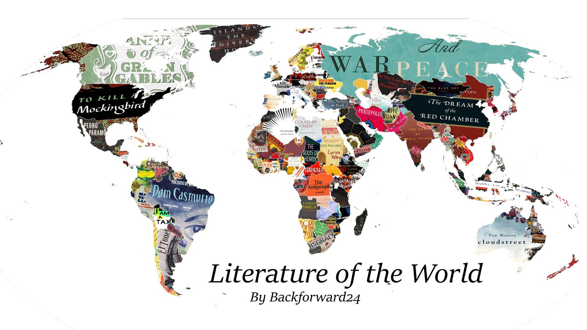 Literarna mapa sveta: Svaka zemlja je jedna knjiga